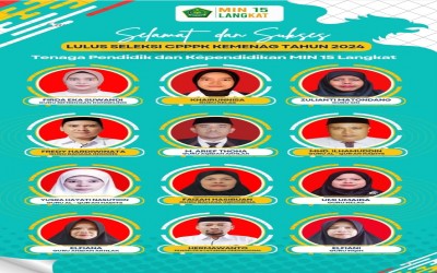 12 Guru dan Tenaga Kependidikan MIN 15 Langkat Lulus Seleksi PPPK 2024